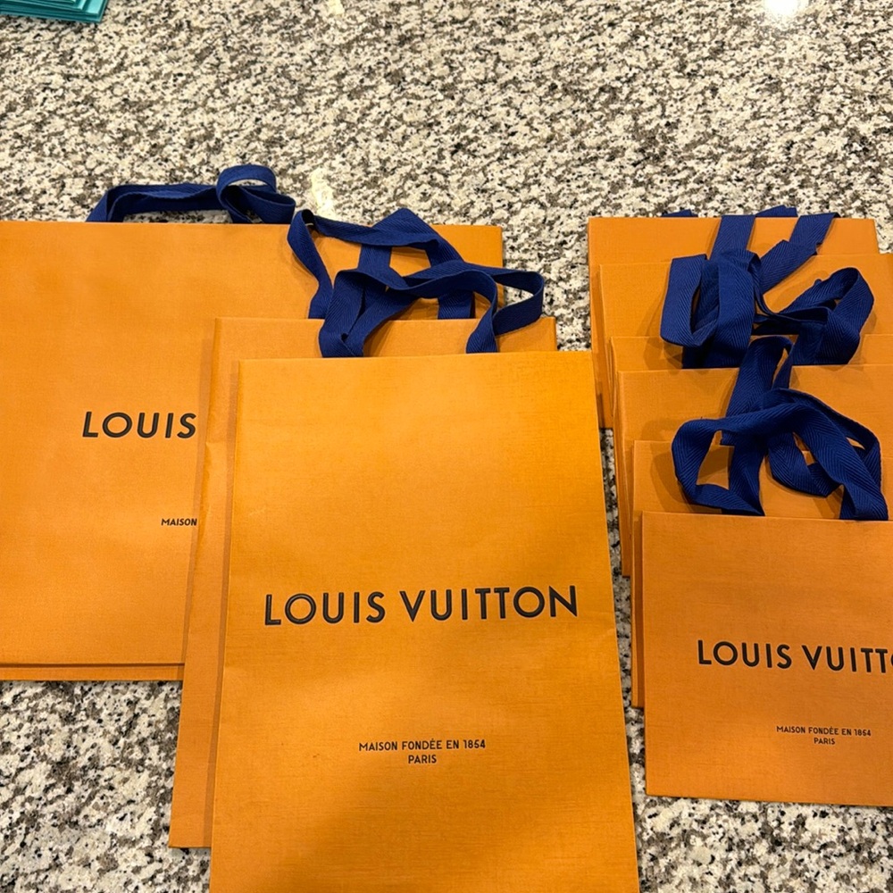 Louis Vuitton shopping bags